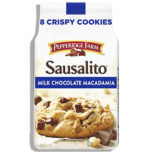 Pepperidge Farm Sausalito Crispy Milk Chocolate Macadamia Nut Cookies 7.2 OZ Bag (8 Cookies)