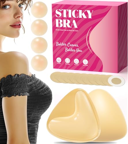 DAZLITE Sticky Bra Inserts with Nipple Covers Deal