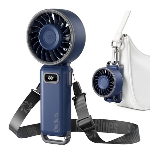 Diveblues 100-Speed Rechargeable Foldable Handheld Turbo Fan Deal