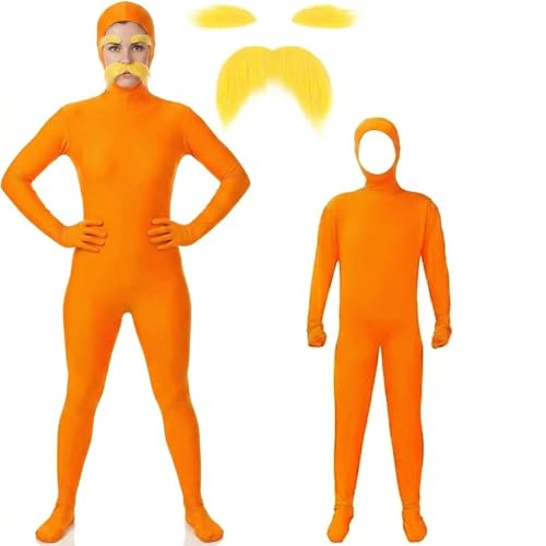 Orange Bodysuit Halloween Costume Set Deal