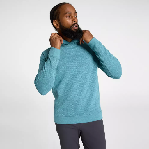 VRST Men's Recharge Pebble Hoodie Aqua Dust Heather