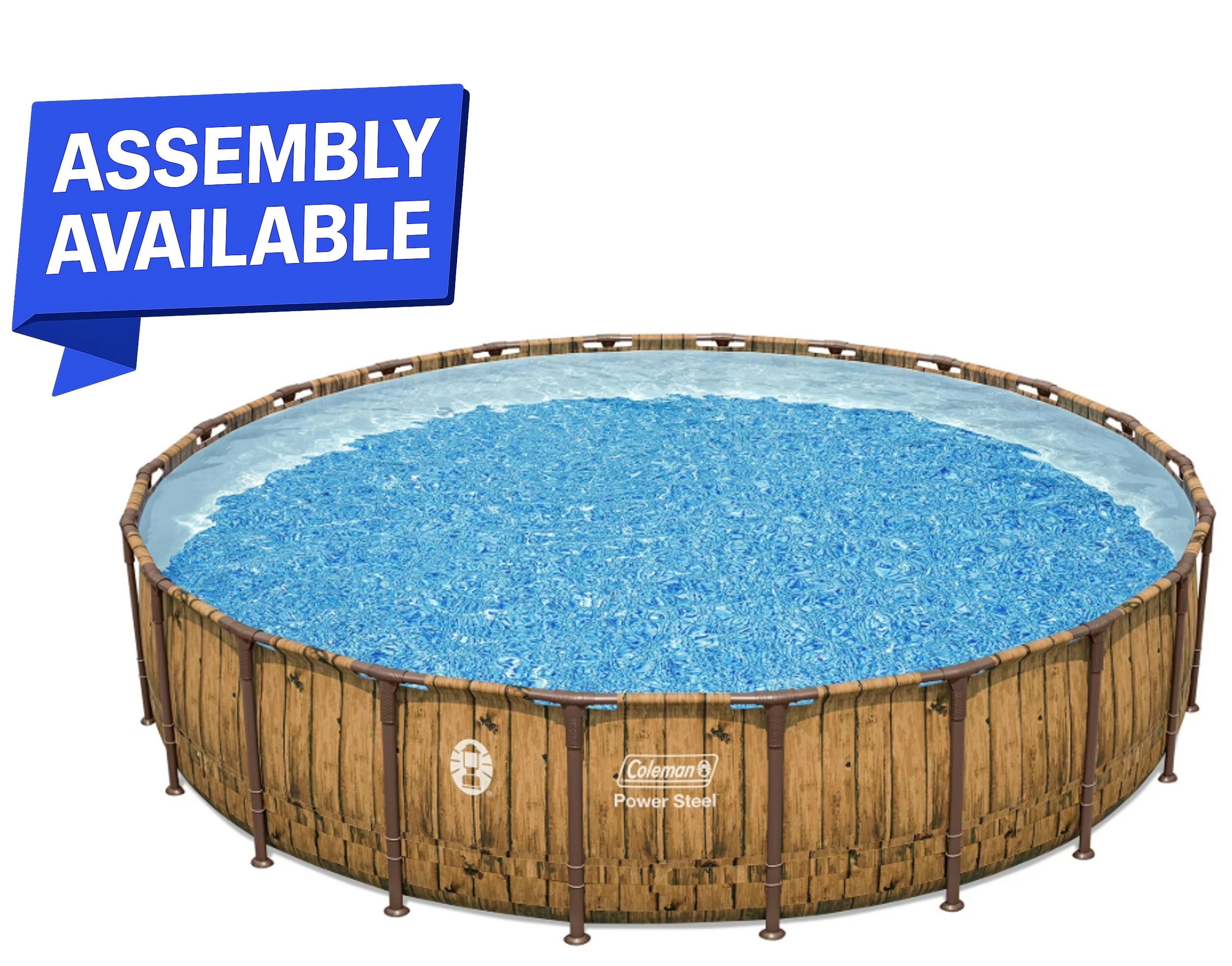 Coleman Power Steel Round Above Ground Pool Set 22' x 52" Deal