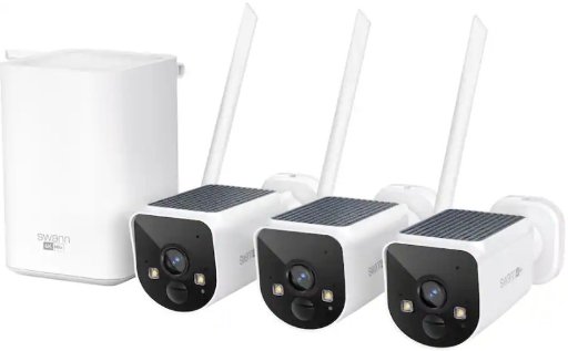 Swann MaxRanger4K Solar 3 Camera Security System