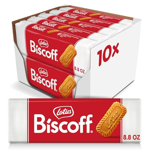 Lotus Biscoff Caramelized Biscuit Cookies 8.8 Ounce (Pack of 10)