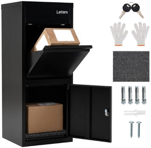 Costway Large Galvanized Anti-Theft Package Delivery Box Deal