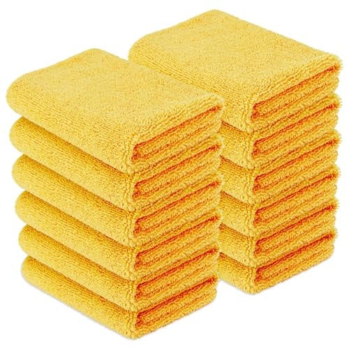 Amazon Basics Microfiber Car Drying Towels 16" x 16" 12-Pack Deal