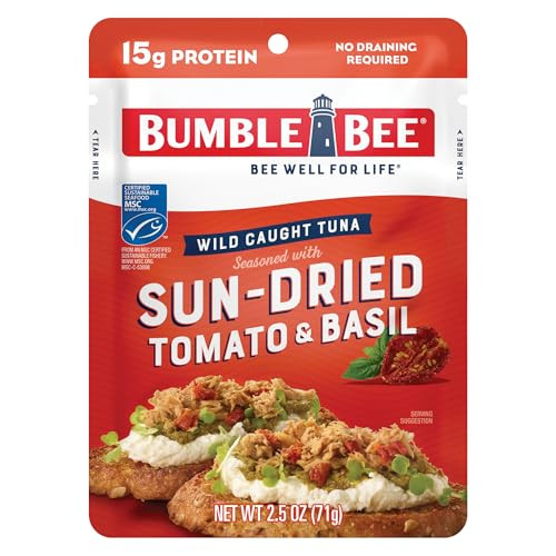Bumble Bee Wild Caught Tuna Pouch (Tomato & Basil) 2.5-Oz