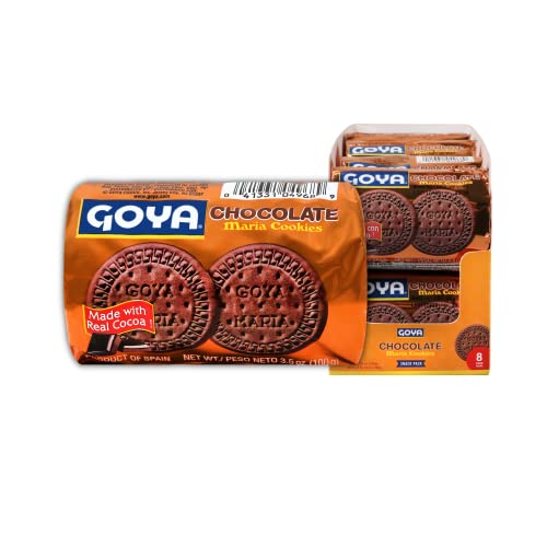 Goya Foods Chocolate Maria Cookies 3.5 Ounce 8-Pack Deal