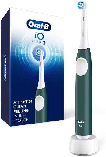Oral-B iO Series 2 Electric Toothbrush Green Micro Vibrations Pressure Sensor Deal
