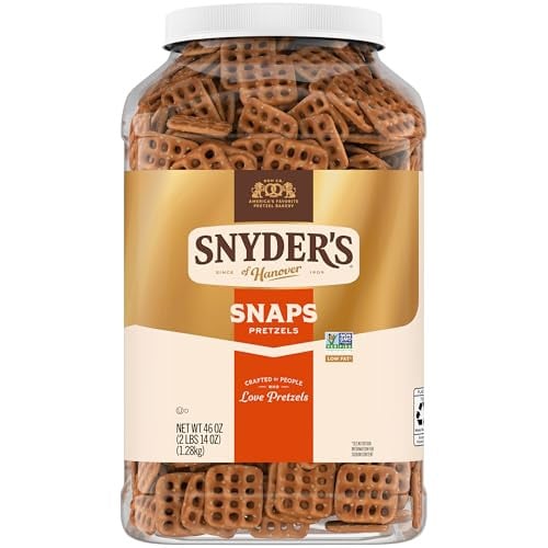 Snyder's of Hanover Pretzel Snaps 46 Oz Canister Deal