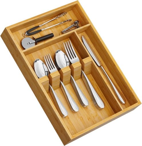 Yofidra Bamboo Silverware Organizer Deal
