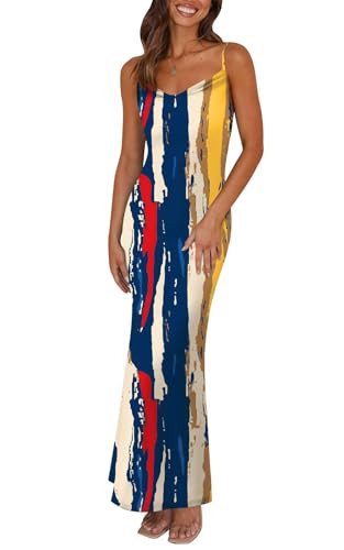 Women's Summer Spaghetti Strap Maxi Dress