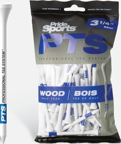 PrideSports PTS Wood Golf Tees 75 Count, 3-1/4 Inch Deal