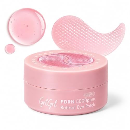GrlGrl 5000ppm PDRN Salmon DNA & Retinal Under Eye Patches w/ Collagen & Peptides 60-Count Deal