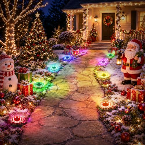 SOLPEX 10-Pack Color Changing Solar Christmas Lights Deal