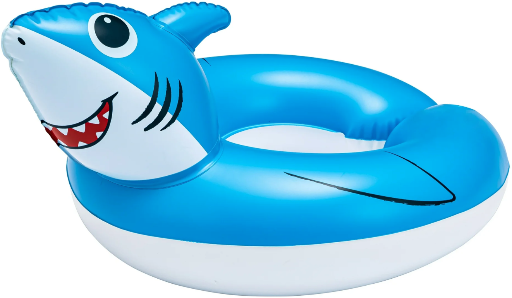 Bluescape Blue Shark Split Inflatable Swim Ring Pool Float Deal