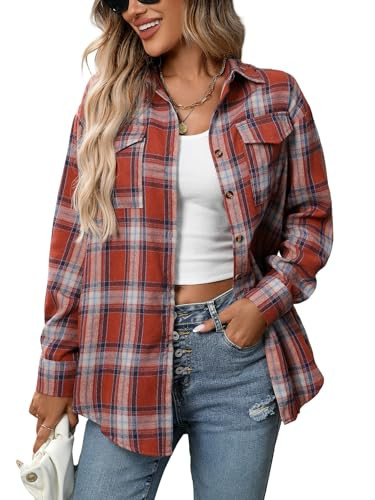 Women's Button Down Flannel Shirts