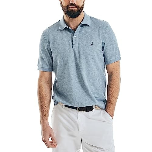 Nautica Men's Stainably Crafted Classic Fit Performance Deck Polo