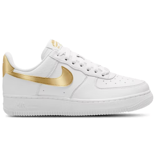Nike Air Force 1 '07 LE Low Women's Sneakers (Sizes 6-7 Only; Gold/White) Deal