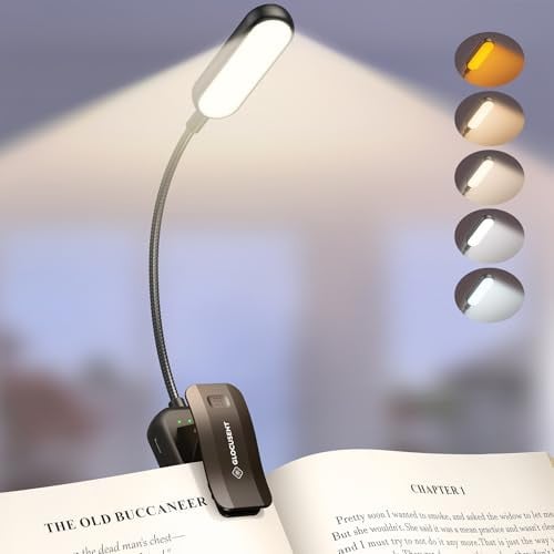 Glocusent 20 LED Rechargeable Book Reading Light (Black) Deal
