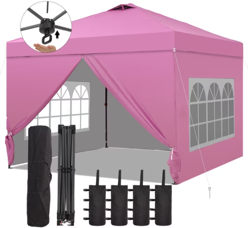 Ainfox 12x12 Pop Up Canopy with Removable Walls