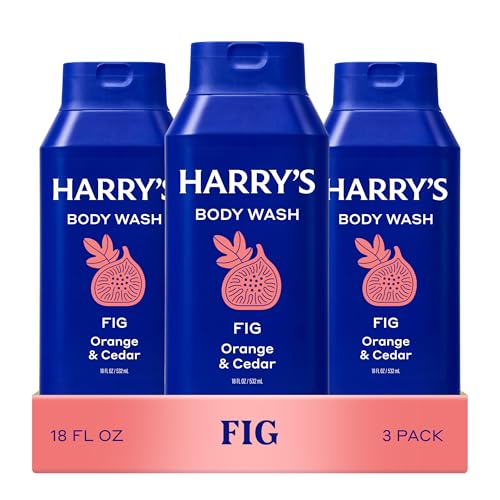 Harry's Men's Body Wash, Fig, 18 fl oz 3-Pack