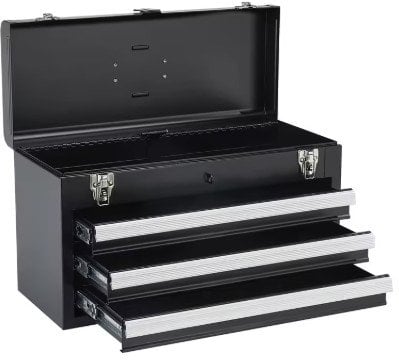 SucceBuy 20in 3-Drawer Metal Tool Box Deal