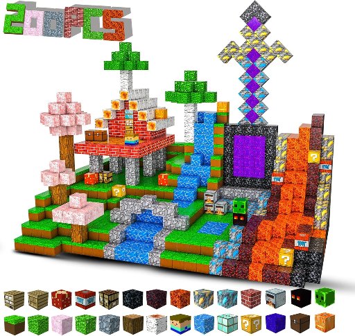 Tebieniub 200PCS Magnetic Building Blocks Toys