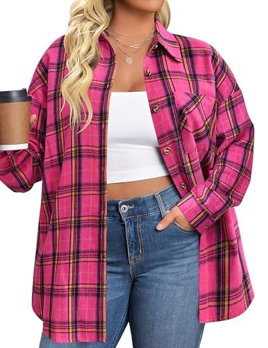 Women's Plus Size Plaid Shirt Deal