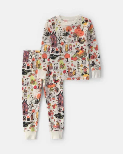 Toddler 2-Piece Halloween Scavenger Hunt Pajama Set