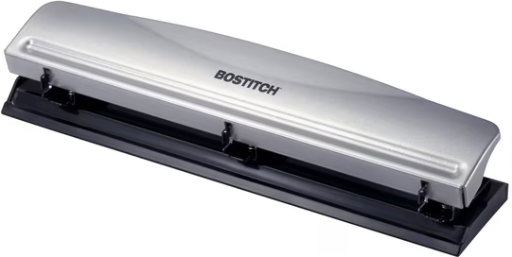 Bostitch Office 12-Sheet 3-Hole Punch Silver Deal