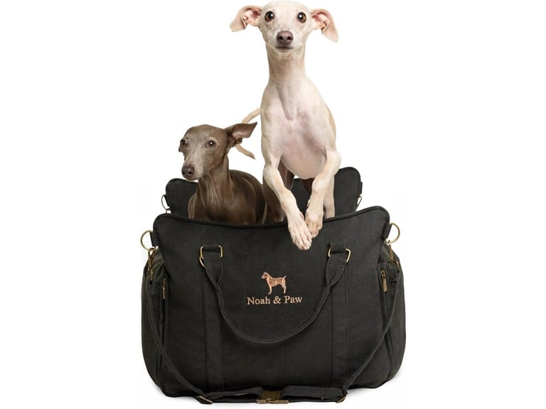 NOAH & PAW Dog Car Seat Carrier w/ Harness Clip & Orthopedic Foam Deal