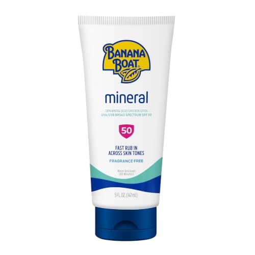 Banana Boat SPF 50 Mineral Sunscreen Lotion, 5 oz