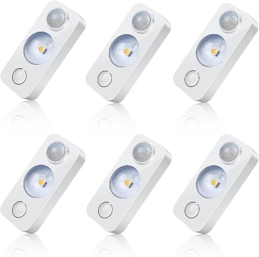 8 Pack LED Motion Sensor Puck Lights Deal