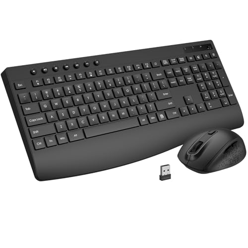 EDJO Silent Wireless Ergonomic Keyboard and Mouse Combo