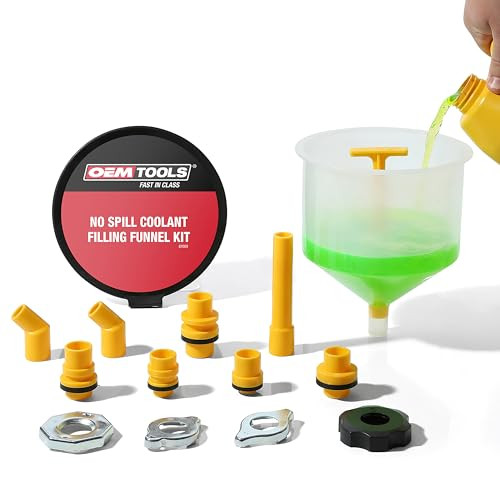 OEMTOOLS 15 Piece Fluid and Oil Funnel Set