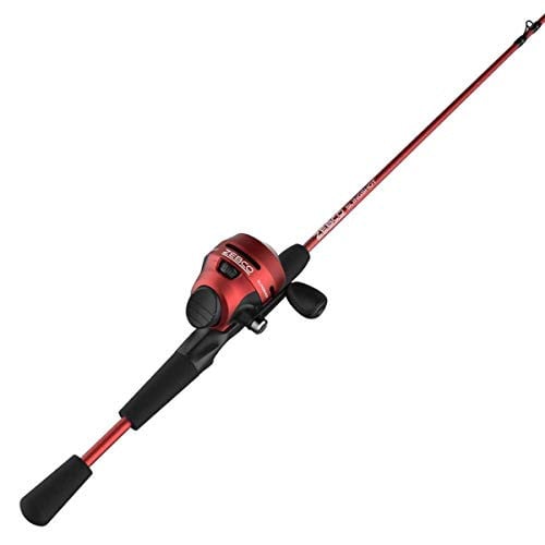 Zebco Slingshot Spincast Reel and Fishing Rod Combo, Red Deal