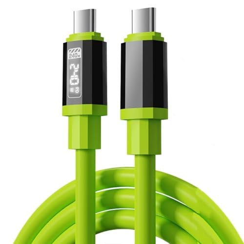 USB C Cable 4.92FT 240W 6A with LED Display