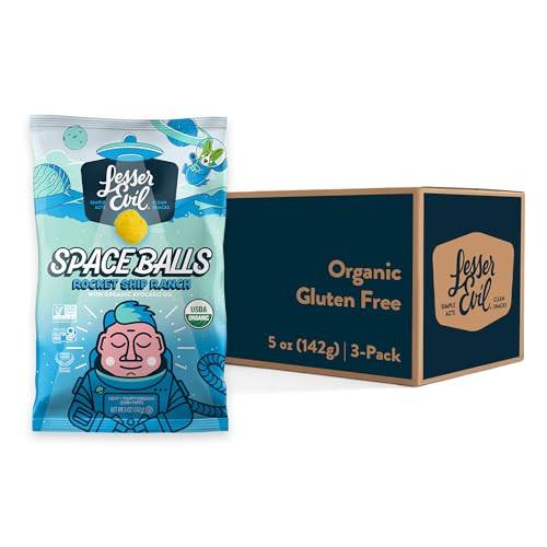 LesserEvil Ranch Rocket Ship Space Balls 3-Pack