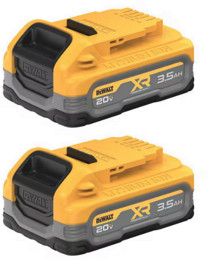 DeWalt 20V MAX XR POWERSTACK Lithium-Ion 3.5 Ah Battery (2-Pack) Deal