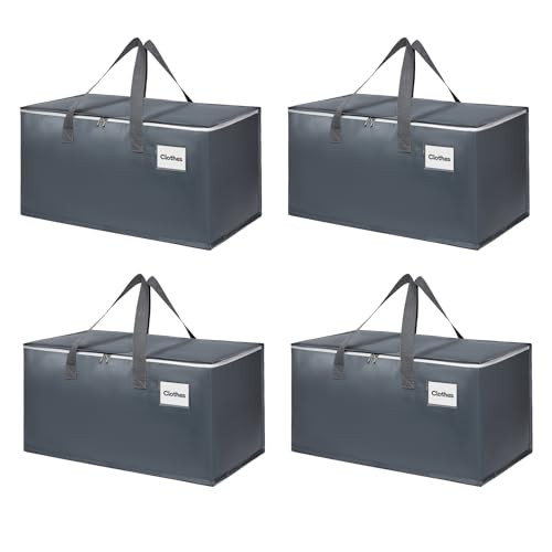 Moving Bags with Zipper - Extra Large, 4-Pack