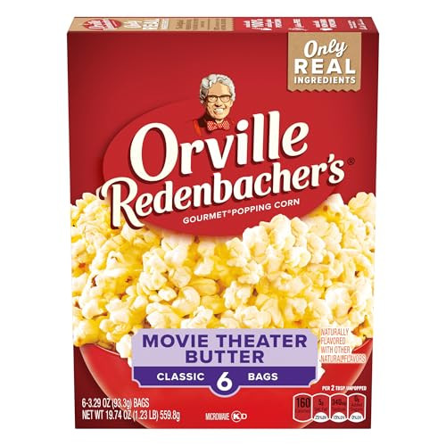 Orville Redenbacher's Microwave Popcorn, Movie Theater Butter, 6-Count
