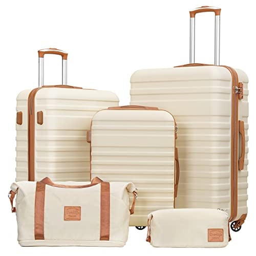 Coolife Suitcase Set 3 Piece Hardside Luggage with TSA Lock Deal