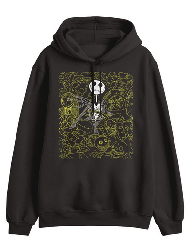 Disney The Nightmare Before Christmas Men's Jack Characters Graphic Hoodie