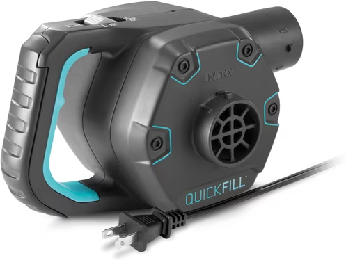 Intex Premium Quick-Fill 120V AC Electric Air Pump for Air Mattress & Inflatables, 3 Nozzles Deal