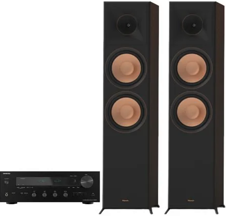 Klipsch RP-8000F II Floor Speakers + Onkyo TX-8470 2-Ch Receiver