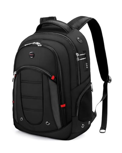 Large Travel Laptop Backpack w/ USB Charging Port 17.3"