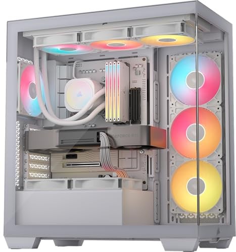 CORSAIR 3500X RS ARGB Panoramic Mid-Tower PC Case - White