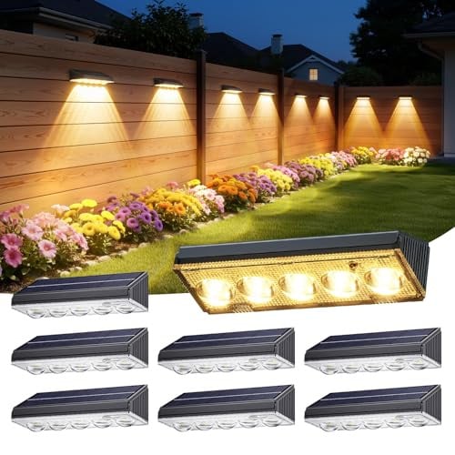 Solar Fence Lights 8-Pack Deal