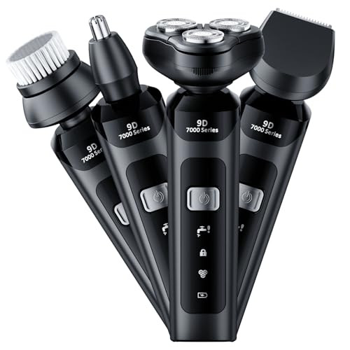 4-in-1 Electric Shaver with Beard Trimmer Set